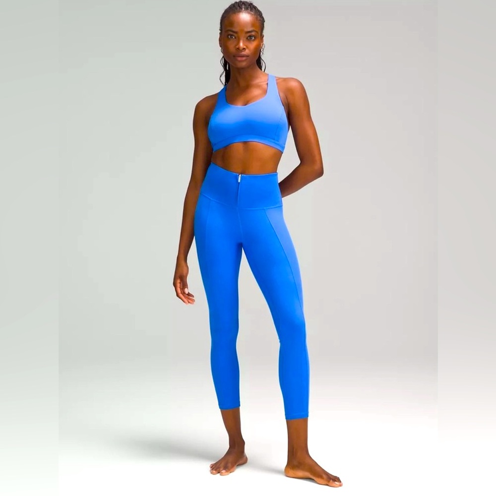 🦄 🛑 FIRM🛑 NWT LULULEMON ALIGN HIGH-RISE ZIP-FRONT LEGGINGS | PIPE DREAM BLUE 25”